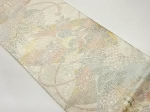 佐賀錦雉・花々模様織出し袋帯